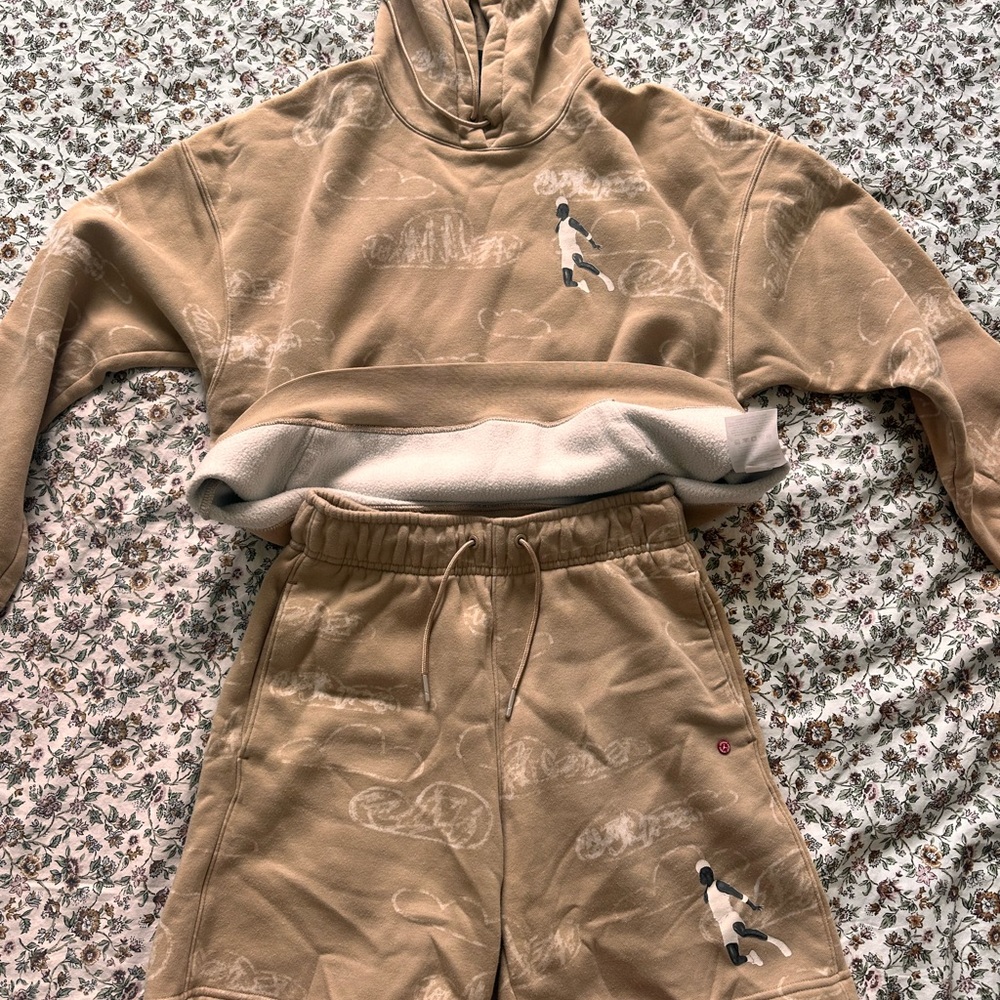 Jordan Tan Hoodie and Joggers Set